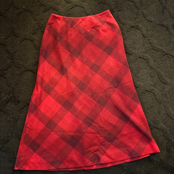Eddie Bauer Dresses & Skirts - Eddie Bauer Red and Black Maxi A-Line Skirt